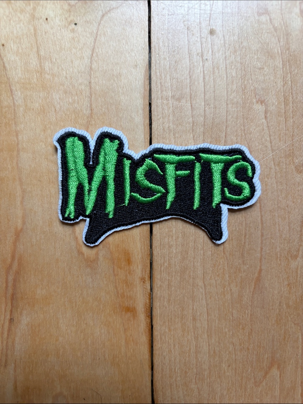 The Misfits Embroidered Patch - Green and Black